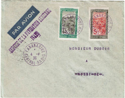 REF CTN89/MD - MADAGASCAR LETTRE AVION 4/6/1936 S.CE DE LA NAVIGATION AERIENNE - Storia Postale