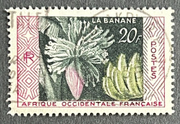 FRAWA0067U1 - Native Products - Banana Production - 20 F Used Stamp - AOF - 1958 - Usados