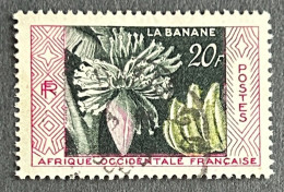 FRAWA0067U2 - Native Products - Banana Production - 20 F Used Stamp - AOF - 1958 - Usados