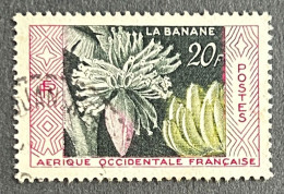 FRAWA0067U4 - Native Products - Banana Production - 20 F Used Stamp - AOF - 1958 - Gebraucht