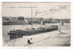 Andenne La Meuse Près Du Grand Pont ( Peu Courante ) Beau Plan De Pénche - Andenne