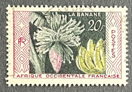 FRAWA0067U6 - Native Products - Banana Production - 20 F Used Stamp - AOF - 1958 - Used Stamps