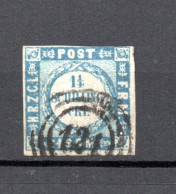 Schleswig-Holstein 1864 Freimarke 5 Wappen Gebraucht Nr.Stempel 131 (Preetz) - Schleswig-Holstein