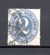 Schleswig-Holstein 1865 Freimarke 16 Ziffern (2 Schillinge) Gebraucht - Schleswig-Holstein