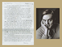 John Wain (1925-1994) - English Writer - Rare Signed Letter + Photo - 1992 - Scrittori