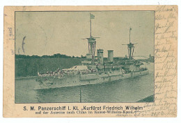 GER 11 - 8772 Kaiser Wilhelm, Germany, Litho, Boat Leaves For China - Old Postcard - Used - 1901 - Ehemalige Dt. Kolonien