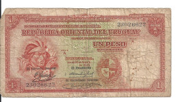 URUGUAY 1 PESO 1935 VG P 28 - Uruguay