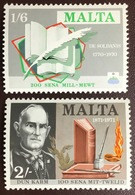 Malta 1971 Literary Anniversaries MNH - Malte