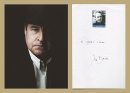 John Banville - Irish Writer - Authentic Signed Card + Photo - 2004 - Schriftsteller