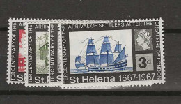 1967 MNH Saint Helena Mi 184-87 Postfris** - St. Helena