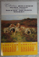 Petit Calendrier Poche 1987 Chien Chasse épagneul  Valdahon Doubs - 12 Pages - Petit Format : 1981-90