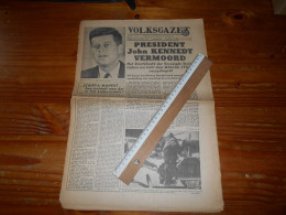 De Moord Op : PRESIDENT KENNEDY , Origenele Krantknipsels Uit : 1963 -- ( Ismo 21 ) - Geographie & Geschichte