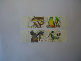 AUSTRALIA MNH 4 PAIR    STAMPS  BIRDS BIRDS PARROTS  WWF - Parrots