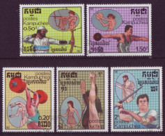 Asie - Kampuchea 1987 - Jeux Antiques - 5 Timbres Différents - 6454 - Kampuchea