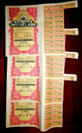 PAPETERIES GODIN ,Huy Belgium 1948, With Cancellations ,Belgium Share Certificates  X 4 - Industrial