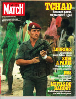 PARIS MATCH N°1787 Du 26 Août 1983 Guerre Au Tchad - Lourdes - Sida à Paris - 1958 - Fils De Bardot - Testi Generali