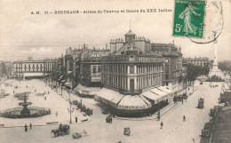 FRANCE - Bordeaux - Allées De Tourny Et Cours Du XXX Juillet - Gobineau - Carte Postale Ancienne - Bordeaux