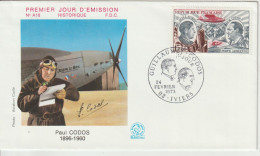 France FDC 1973 Guillaumet Et Codos PA 48 - 1970-1979