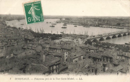 FRANCE - Bordeaux - Panorama Pris De La Tour Saint Michel - LL - Bateaux - Pont - Carte Postale Ancienne - Bordeaux