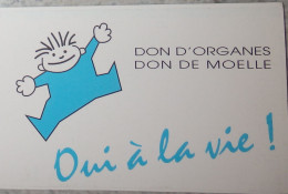 Petit Calendrier Poche 1996 Don D'organes Don De Moelle France ADOT 72  Oui à La Vie - Petit Format : 1991-00