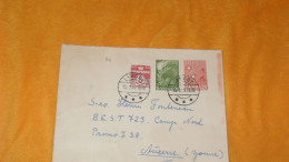 ENVELOPPE ANCIENNE DE 1949../ CACHETS LYNGBY DANEMARK POUR AUXERRE FRANCE + TIMBRES X3 - Briefe U. Dokumente