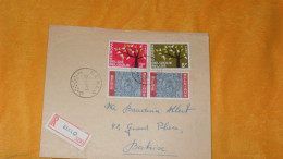 ENVELOPPE ANCIENNE DE 1964../ RECOMMANDE N°580 EEKLO..CACHETS EEKLO BELGIQUE + TIMBRES X4 - Storia Postale
