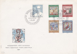 Suisse - 1967 --FDC  Fête Nationale  ...  ( 5 Valeurs--PRO PATRIA ) .....cachet  BERN - FDC