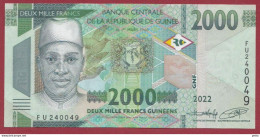 Guinée--2000 Francs --2022--UNC--(138) - Guinea