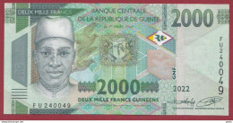 Guinée--2000 Francs --2022--UNC--(138) - Guinee