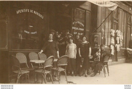 CARTE PHOTO  COMMERCE CAFE LIEU NON IDENTIFIE - To Identify