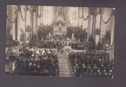 Carte Photo Lapoutroie Haut Rhin Interieur De L' Eglise Ceremonie Religieuse Militaires Allemands Bedeau 58551 - Lapoutroie