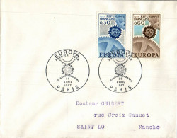 N°1660 V -cachet Europa -paris 67 - 1967