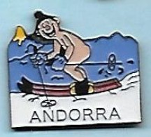 @@ Ski Skieur Nu Andorra Principauté Andorre @@sp562a - Invierno