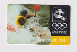 SOUTH AFRICA  -  Olympic Kayaking Chip Phonecard - Sudafrica