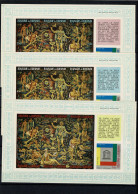 Burundi 1966 - Bl 11A**, 13A**, 15A** MNH Ongetand / Non Dent. - UNESCO (5 Scans) - Ungebraucht