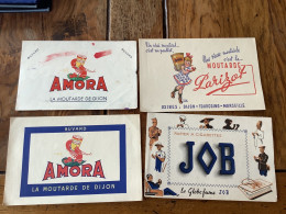 Lot De 7 Buvards Intexa Amora Parizot JOB Pneus Hutchinson Phoscao - Collections, Lots & Series