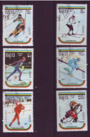 Asie - Kampuchea  - Albertville 92 - Jeux Olympiques D'hiver - 6 Timbres Différents - 6477 - Kampuchea