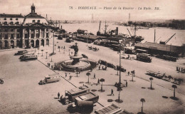 FRANCE - Bordeaux - Place De La Bourse - La Rade - BR - Carte Postale Ancienne - Bordeaux