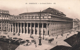 FRANCE - Bordeaux - Le Grand Théâtre - RR - Voiture - Carte Postale Ancienne - Bordeaux