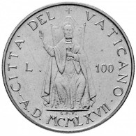 VATICANO  PAOLO VI 100 Lire ANNO 1967 FDC - Vaticano