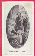 Calendarietto - Tipografia Pontificia - Letture Domenicali - Palermo - Anno 1942 - Petit Format : 1941-60