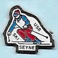 @@ Ski Skieur De Descente USB SEYNE Alpes (1.5x1.6) @@sp504 - Wintersport