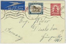 Südafrika / South Africa, Ganzsachen-Karte / Postcard / Stationery Pretoria - Dinslaken (Deutschland) - Briefe U. Dokumente