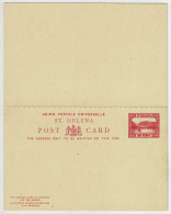 St. Helena, Post Card / Ganzsachen-Karte / Stationery, Mit Antwort / Reply - Sint-Helena