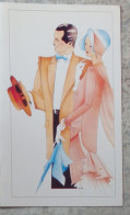 Petit Calendrier Poche 1996 Illustration Couple Femme Chapeau - - Petit Format : 1991-00