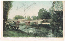 18  BRINON SUR SAULDRE LE BORDS DE LA SAULDRE  1908 - Brinon-sur-Sauldre