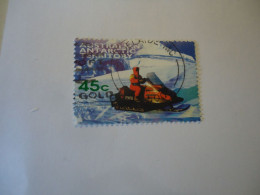 AUSTRALIAN ANTARTIC USED  STAMPS  BIRD BIRDS  POLAR TRANSPORT WITH POSTMARK - Other Means Of Transport