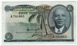 MALAWI,50 TAMBALA,L.1964 (1973) P.9a,aXF - Malawi