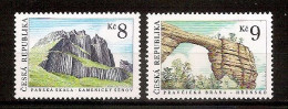 Czech Republic 1995●Mountains●Natural Beauties● Mi78-79 - Mountains