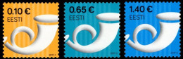 Estonia Estland Estonie 2017 Post Horn Definitives Set Of 3 Stamps MNH - Estonia